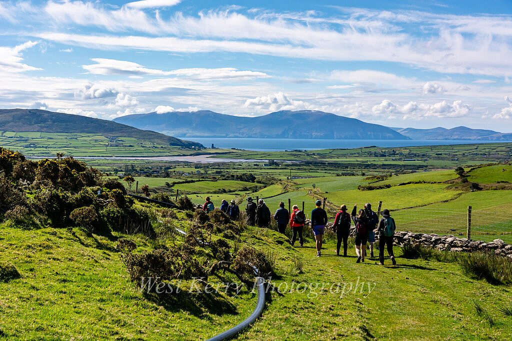 Beautiful landscape view on hillwalking route Coumbowler Loop