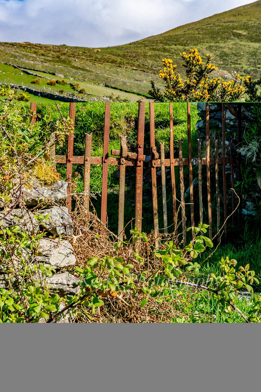 Beautiful landscape view on hillwalking route Coumbowler Loop