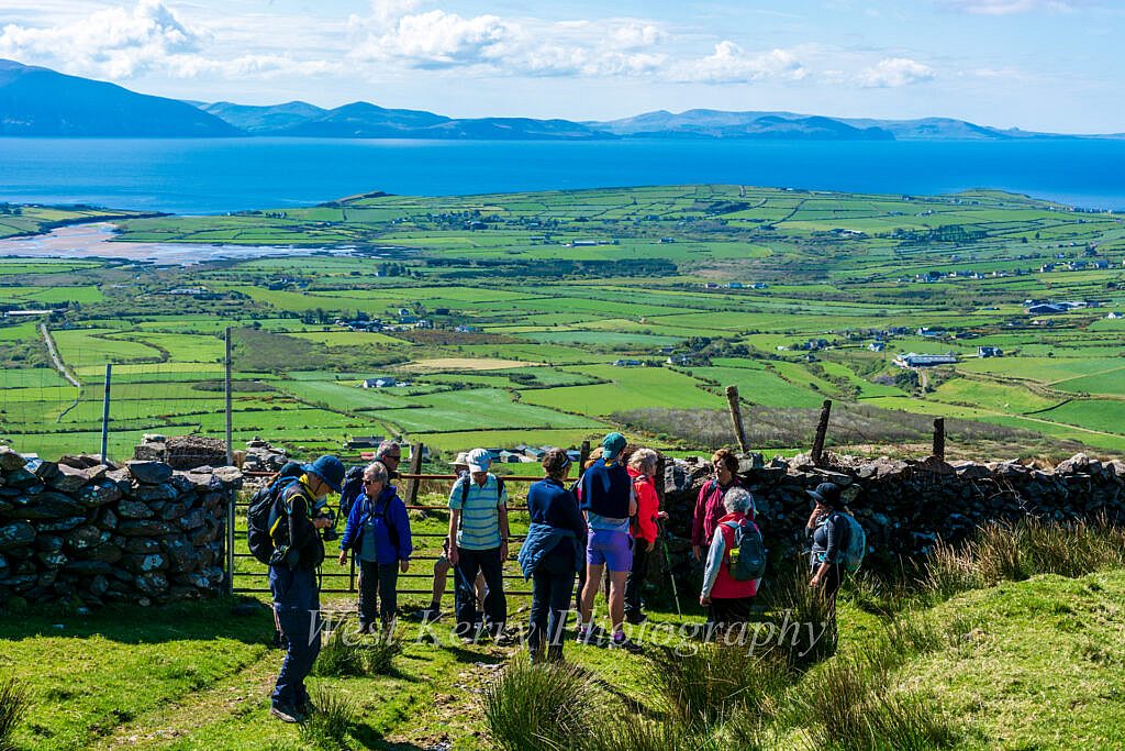 Beautiful landscape view on hillwalking route Coumbowler Loop