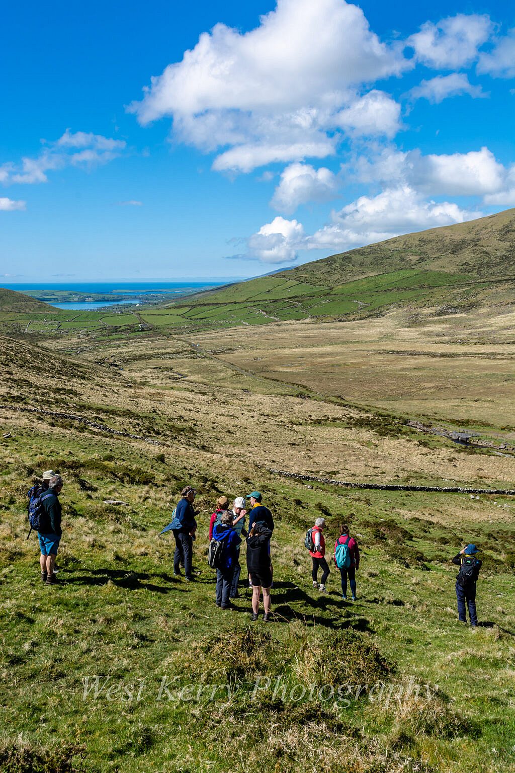 Beautiful landscape view on hillwalking route Coumbowler Loop