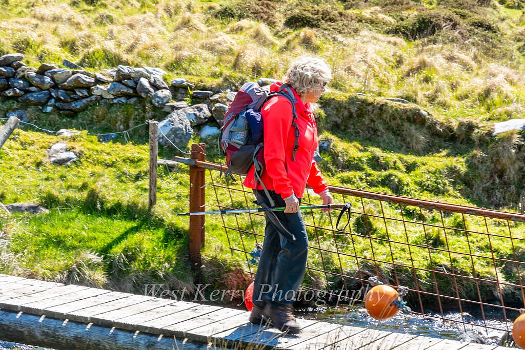Beautiful landscape view on hillwalking route Coumbowler Loop