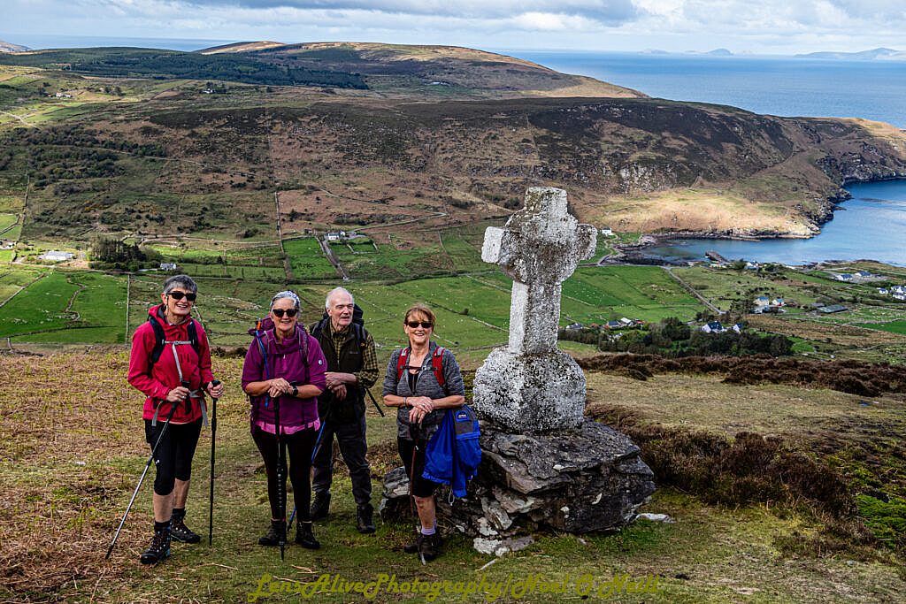 Beautiful landscape view on hillwalking route Cnoc na dTobar/Knocknadobar