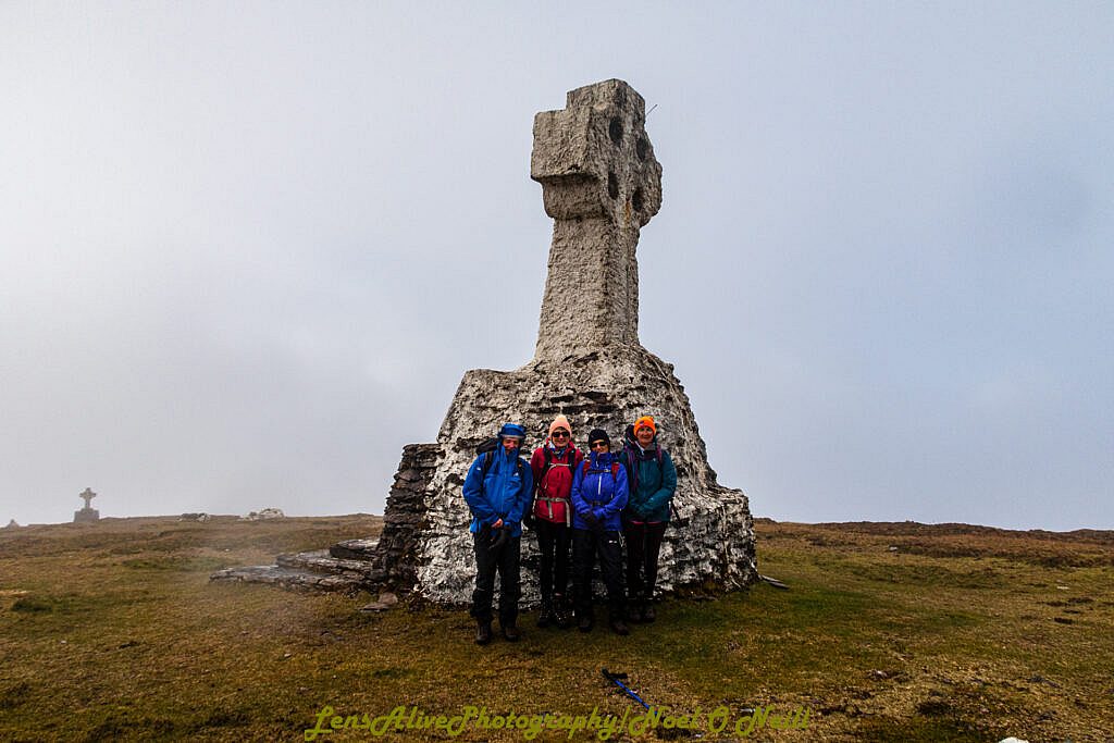 Beautiful landscape view on hillwalking route Cnoc na dTobar/Knocknadobar