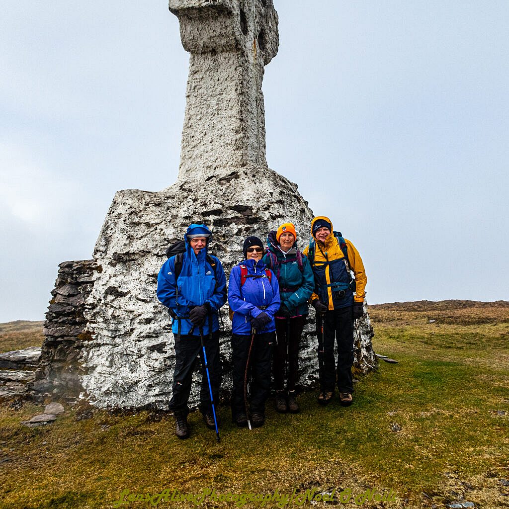 Beautiful landscape view on hillwalking route Cnoc na dTobar/Knocknadobar