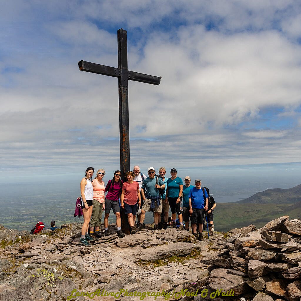 Beautiful landscape view on hillwalking route Carrauntoohil