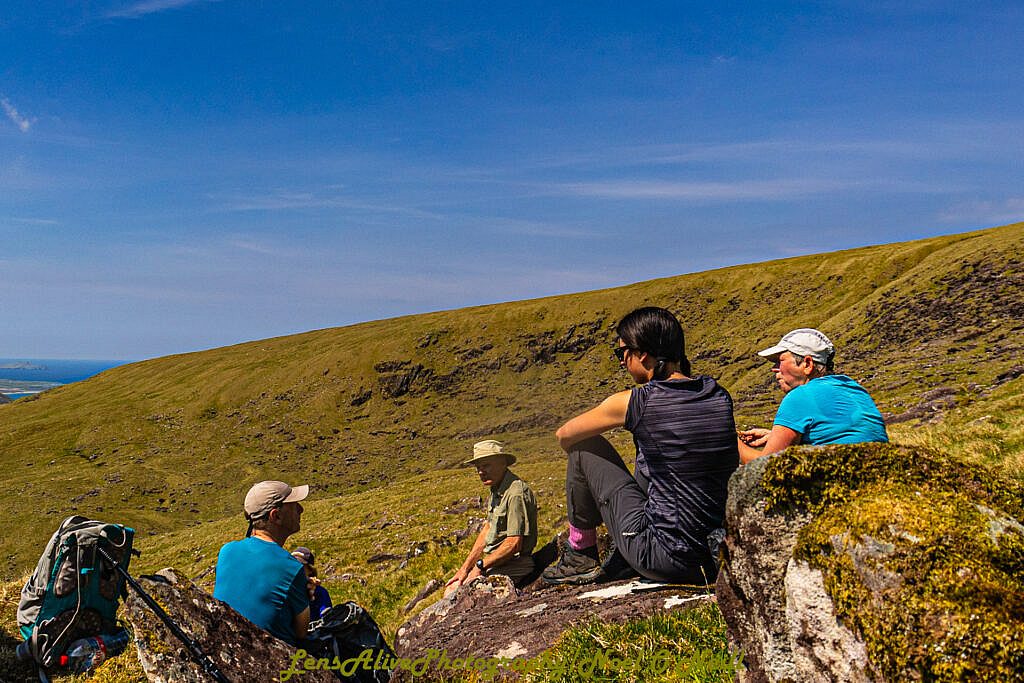Beautiful landscape view on hillwalking route Baile an Lochaigh - Cruach Bhréanainn