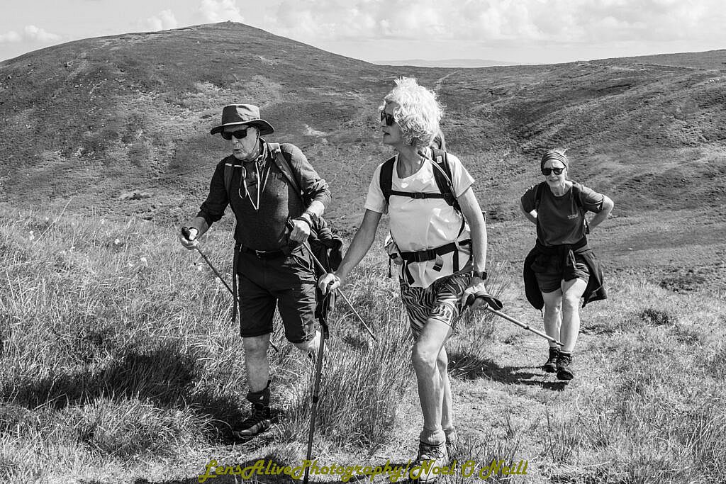Beautiful landscape view on hillwalking route Brandon Point - Más an Tiompán - Teer