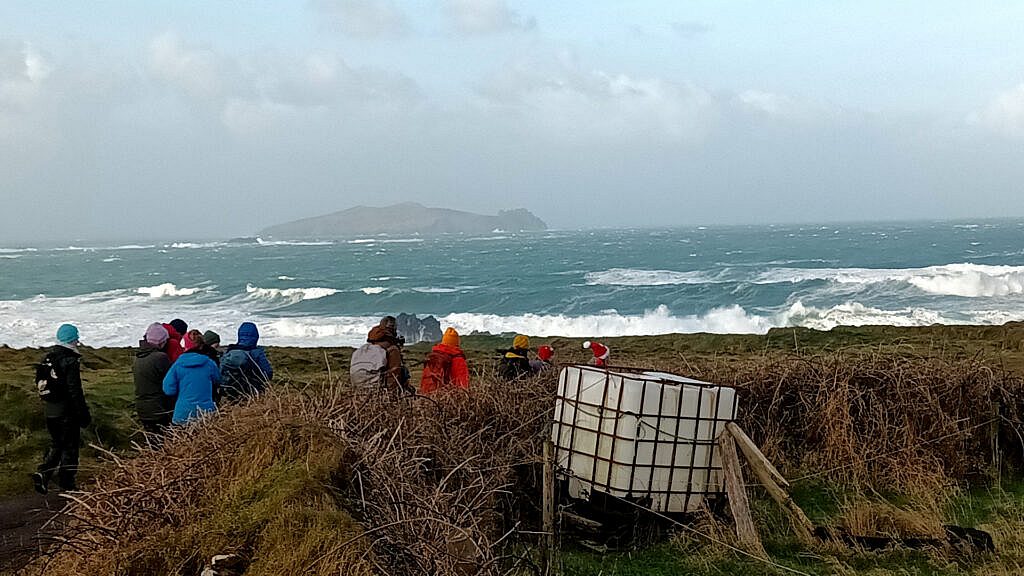Beautiful landscape view on hillwalking route Dún Chaoin Loop & Cruach Mharthain