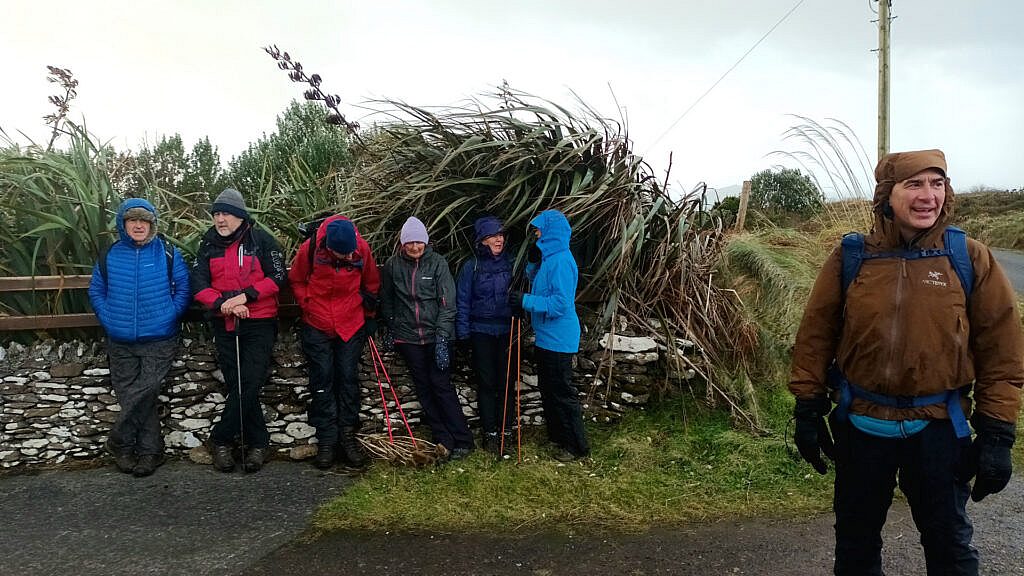 Beautiful landscape view on hillwalking route Dún Chaoin Loop & Cruach Mharthain